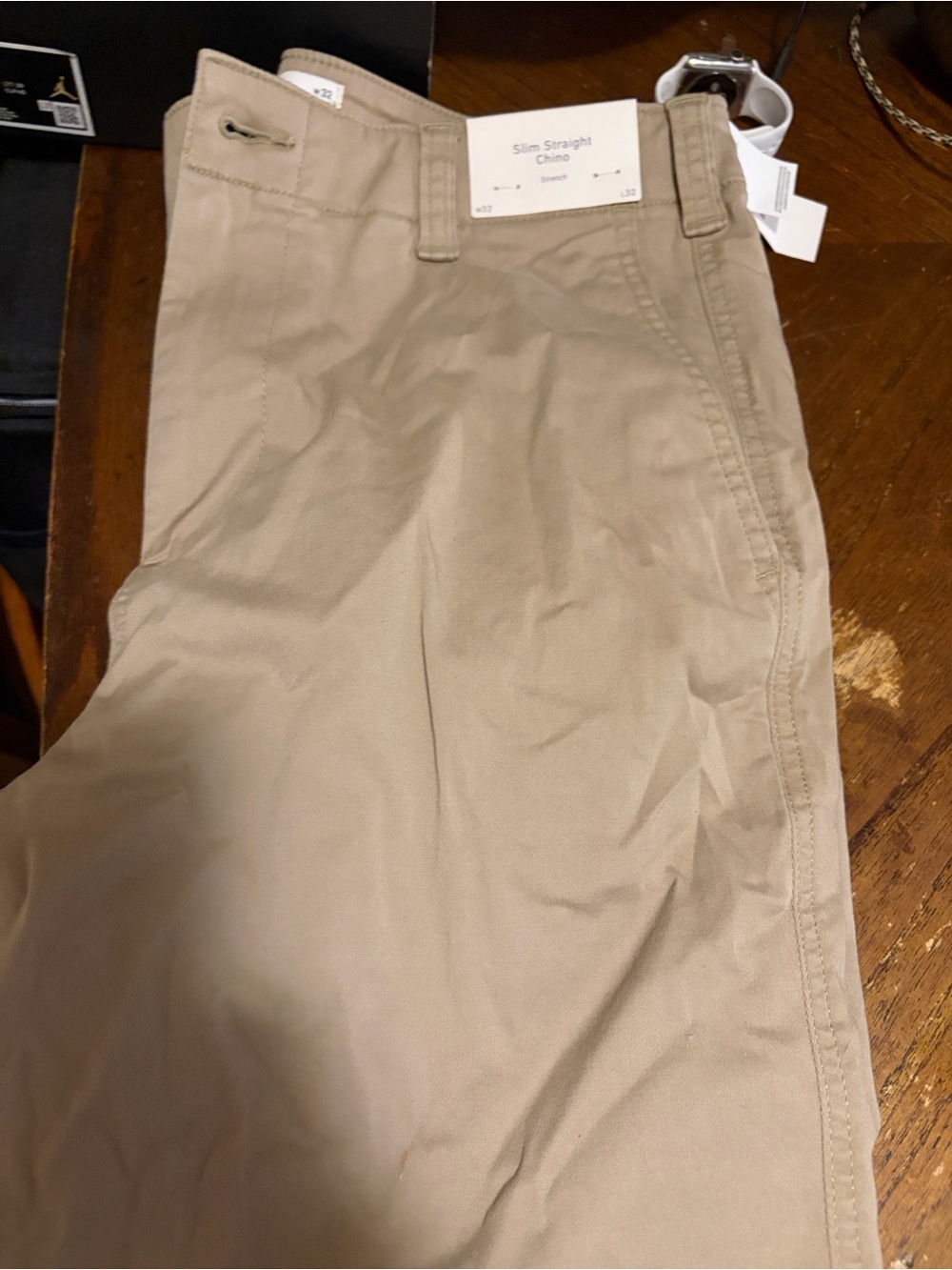 GAP Slim Straight Chinos in Light Khaki